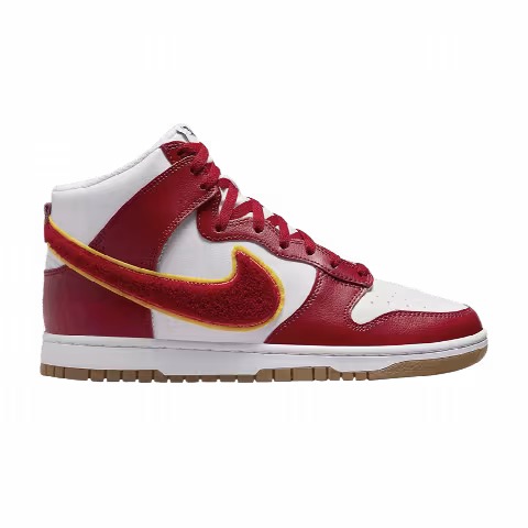 Nike Dunk High 'Chenille Swoosh - Gym Red'