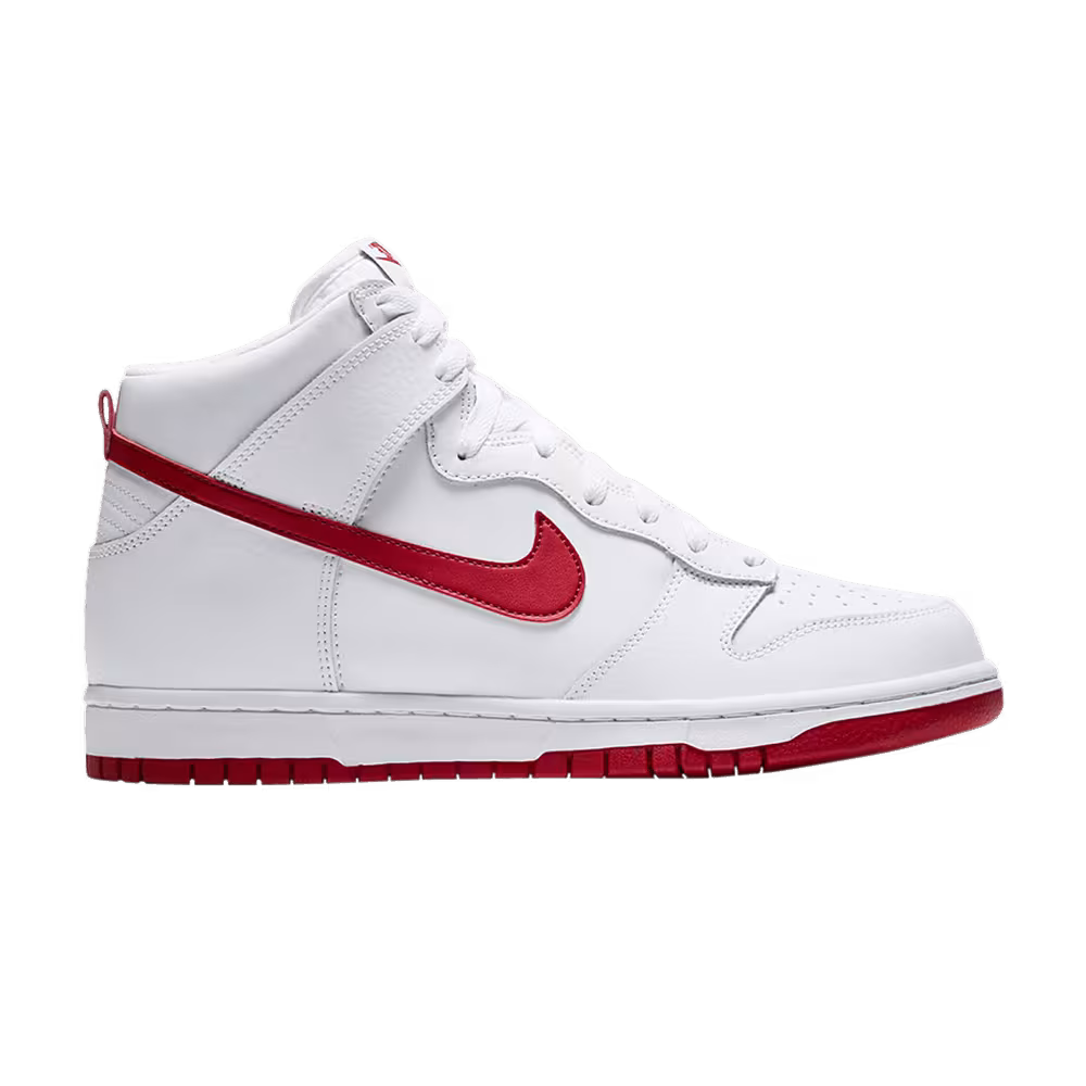 Nike Dunk High White Gym Red