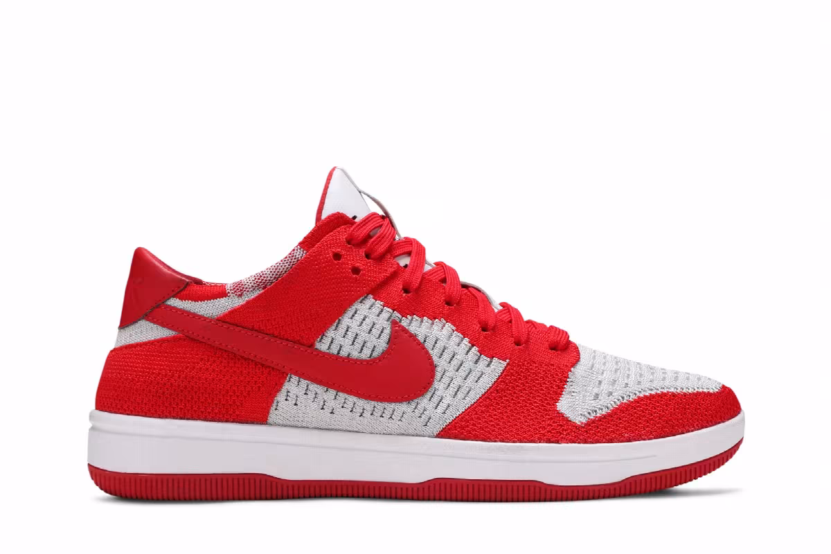 Nike Dunk Low Flyknit University Red, view 2
