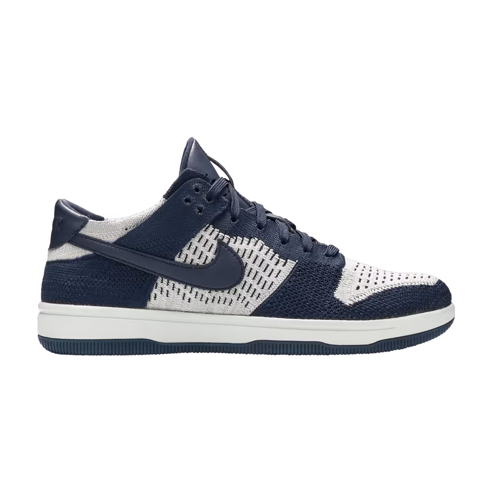 Nike Dunk Low Flyknit College Navy Platinum