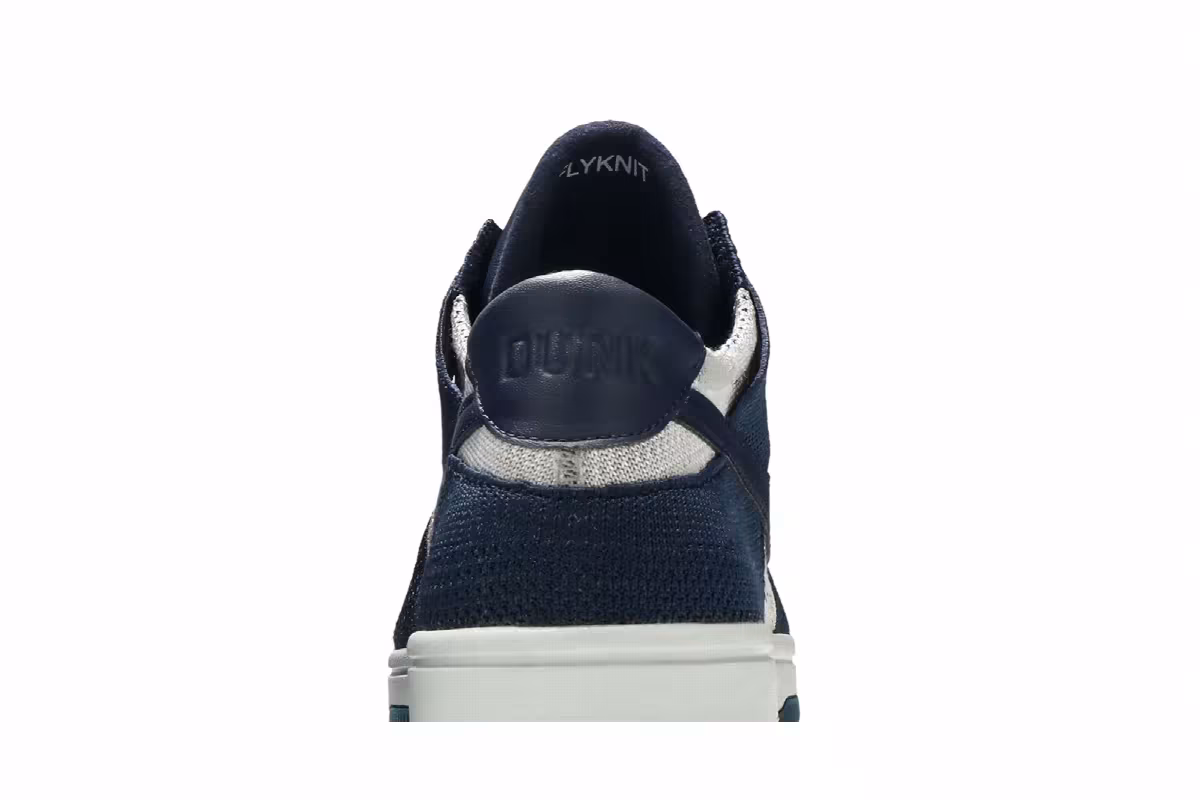 Nike Dunk Low Flyknit College Navy Platinum, view 8