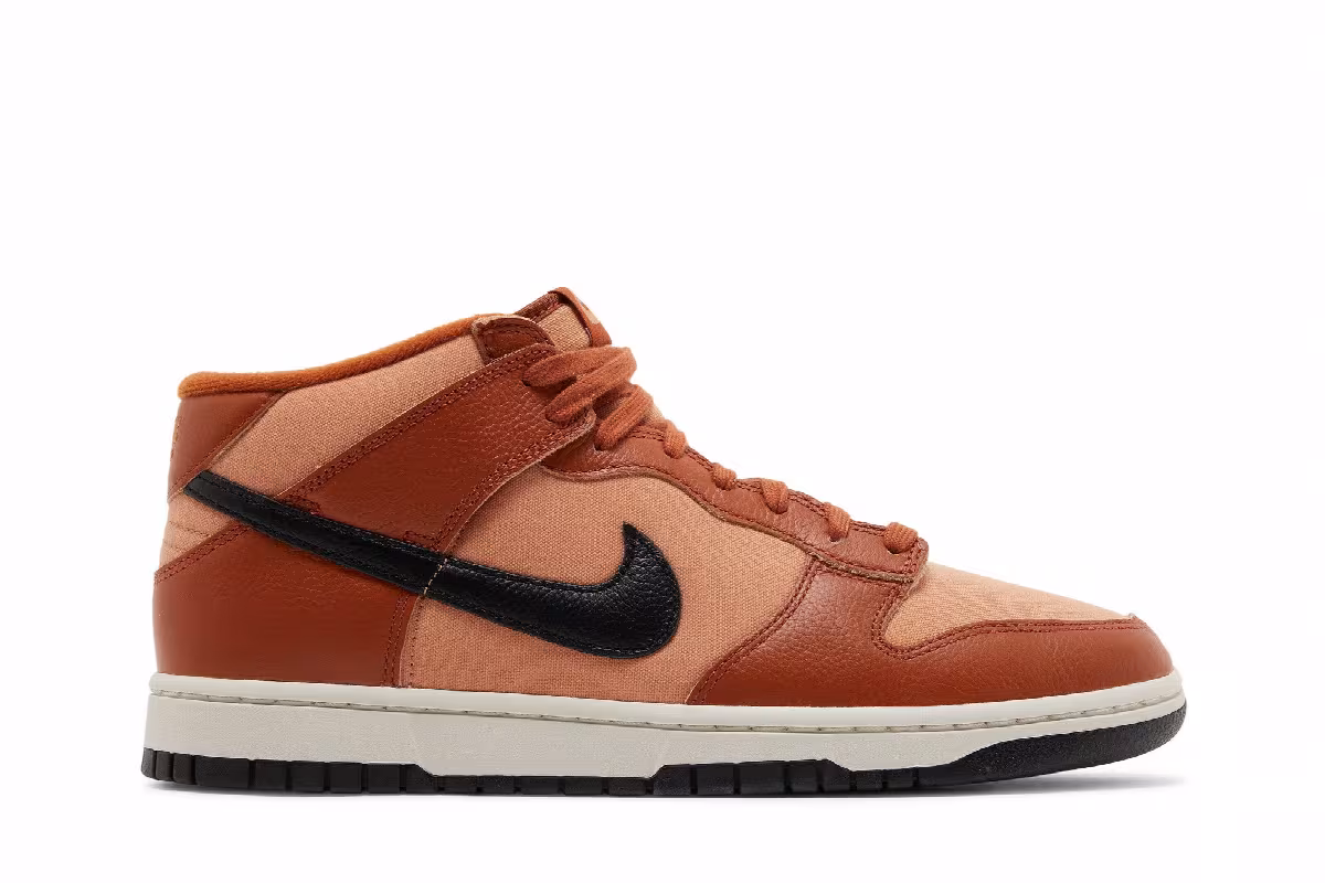 Nike Dunk Mid Amber Brown, view 2