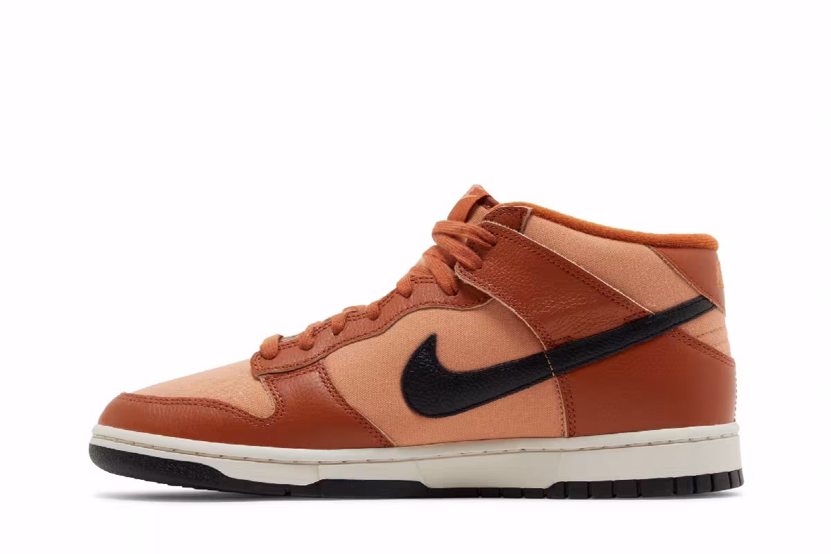 Nike Dunk Mid Amber Brown, view 4