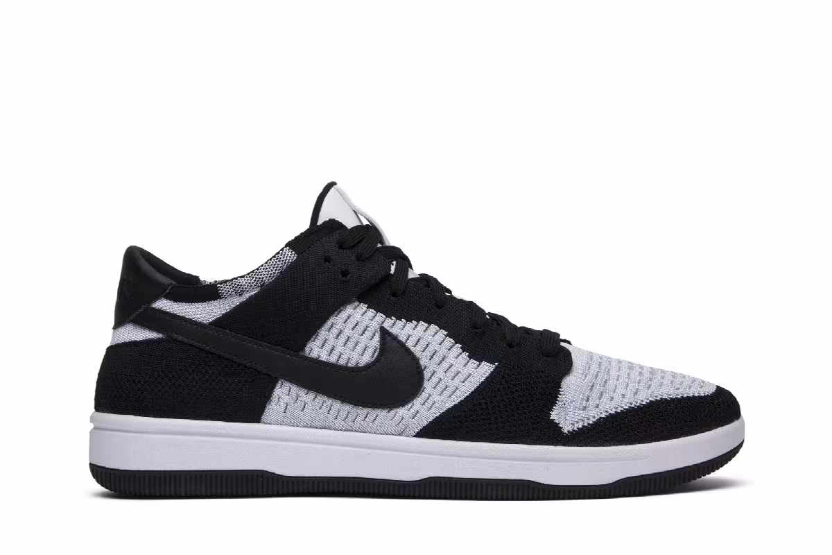Nike Dunk Low Flyknit White Wolf Grey, view 2