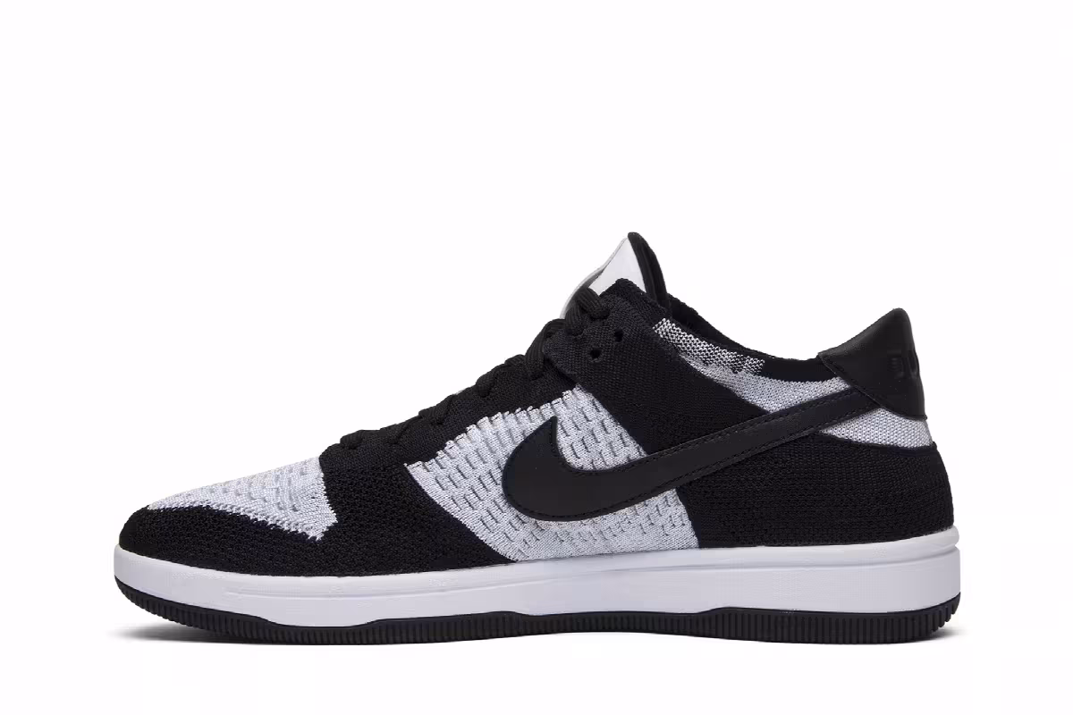 Nike Dunk Low Flyknit White Wolf Grey, view 4