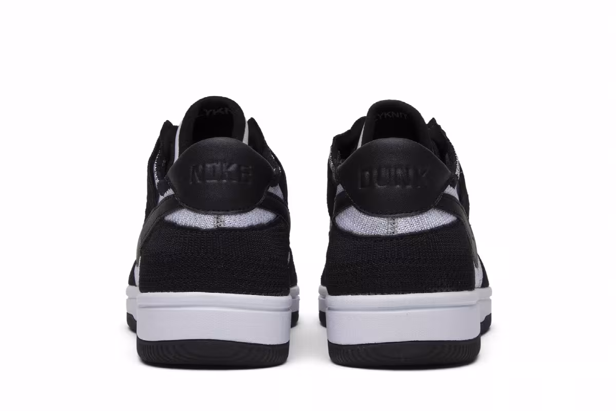 Nike Dunk Low Flyknit White Wolf Grey, view 7