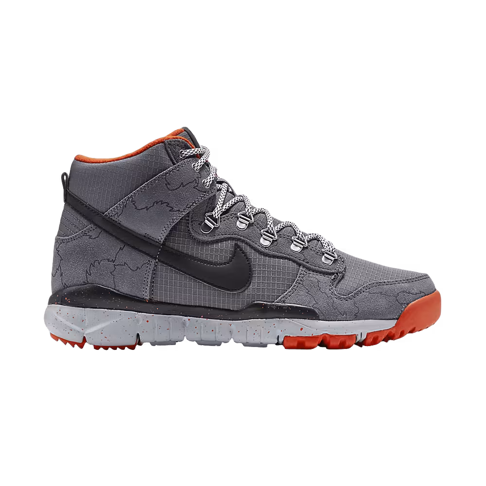 Poler x Nike Dunk High OMS Dark Grey Orange