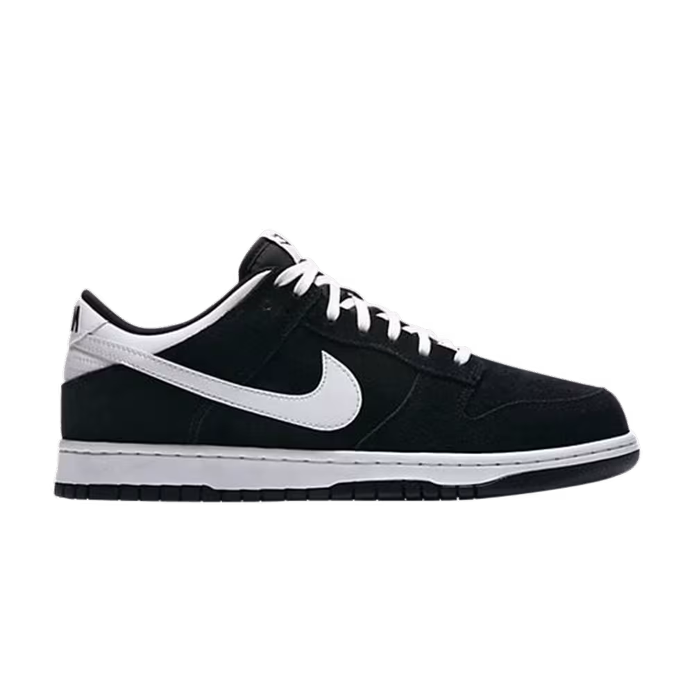 Nike Dunk Low Black White Heel