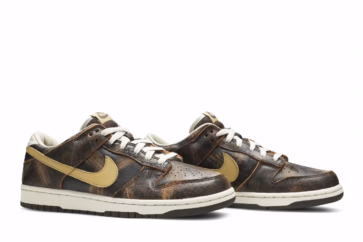 Nike Dunk Low Premium Grunge Pack - Baroque Brown, view 9