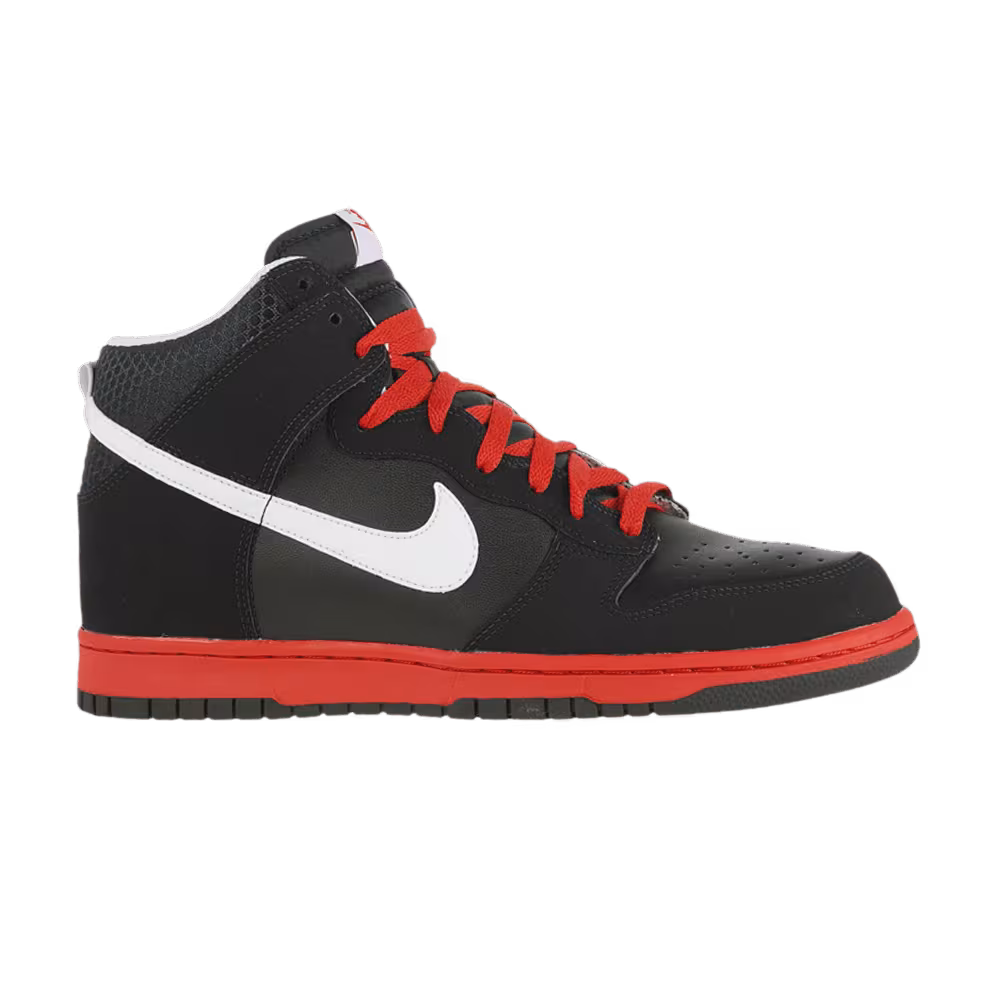 Nike Dunk High Black Sport Red