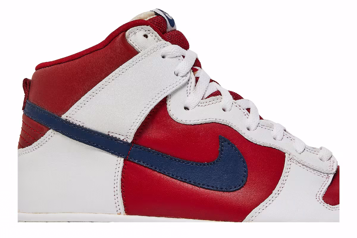 Nike Dunk High Rapid Varisty Red, view 3