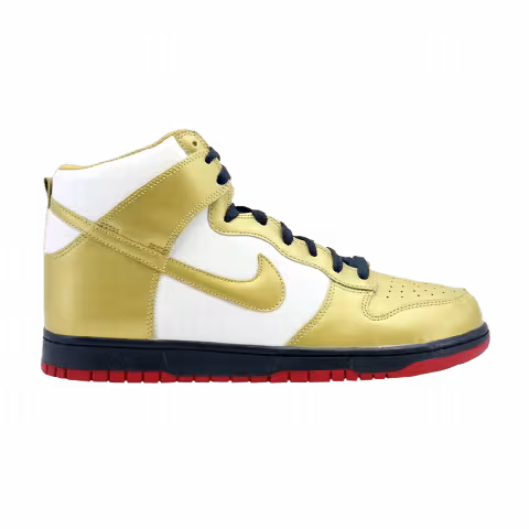 Nike Dunk High 'Metallic Gold White Obsidian'