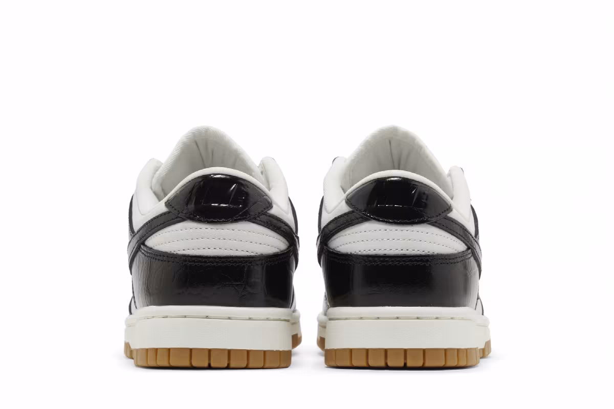 Nike Women's Dunk Low LX Black Croc, view 7