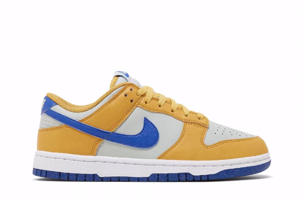 Nike Women's Dunk Low Next Nature Wheat Gold Royal, view 2