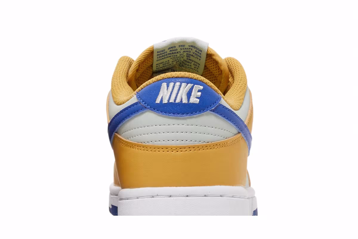 Nike Women's Dunk Low Next Nature Wheat Gold Royal, view 8