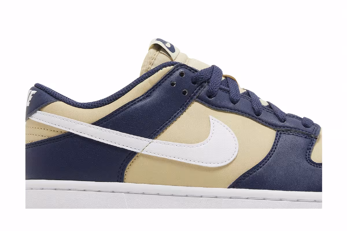 Nike Women's Dunk Low Next Nature Navy Gold, view 3