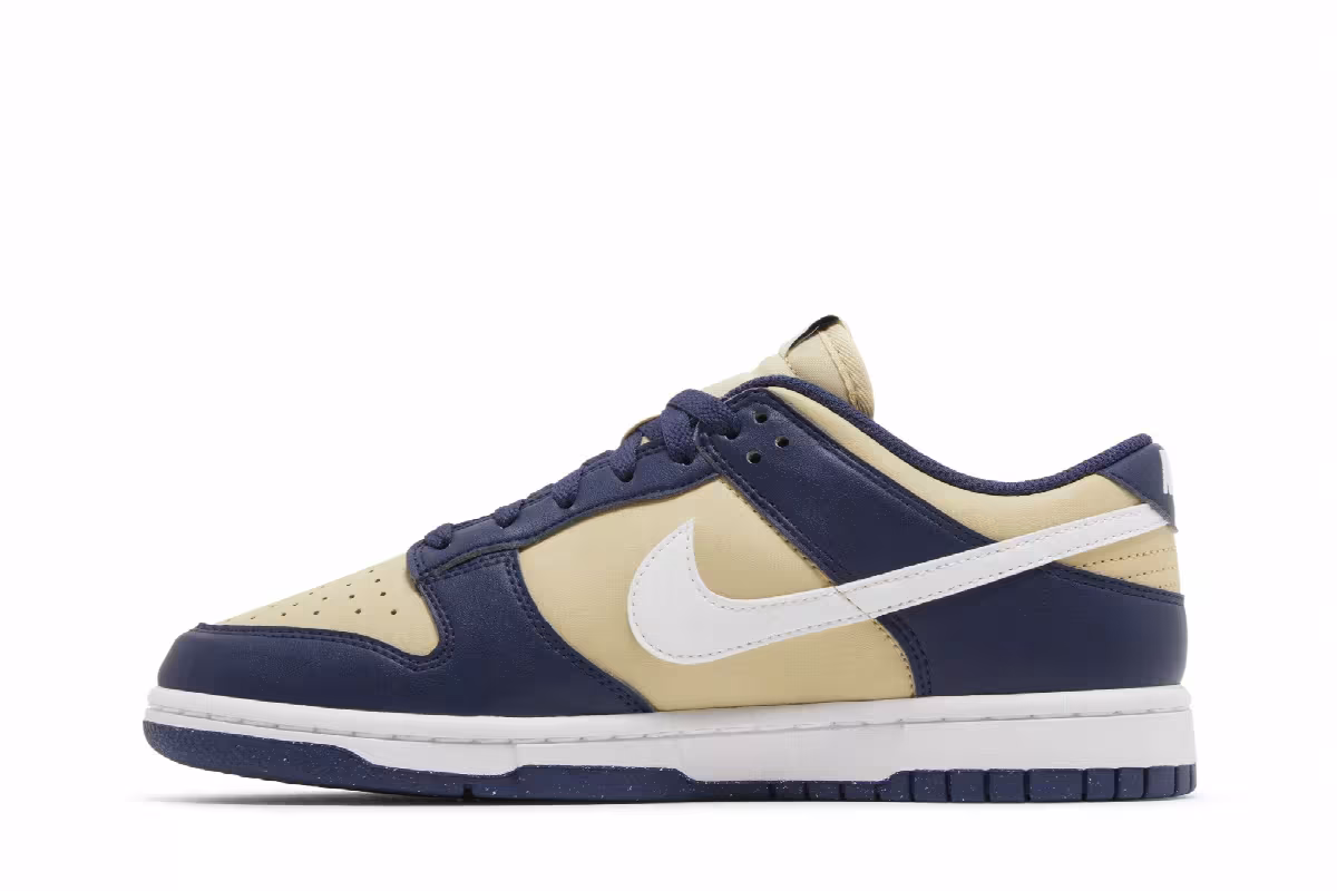 Nike Women's Dunk Low Next Nature Navy Gold, view 4