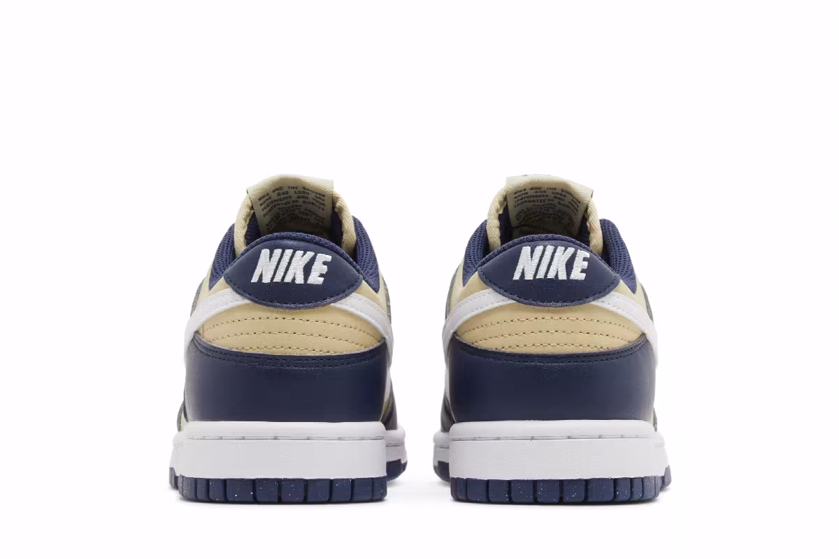 Nike Women's Dunk Low Next Nature Navy Gold, view 7