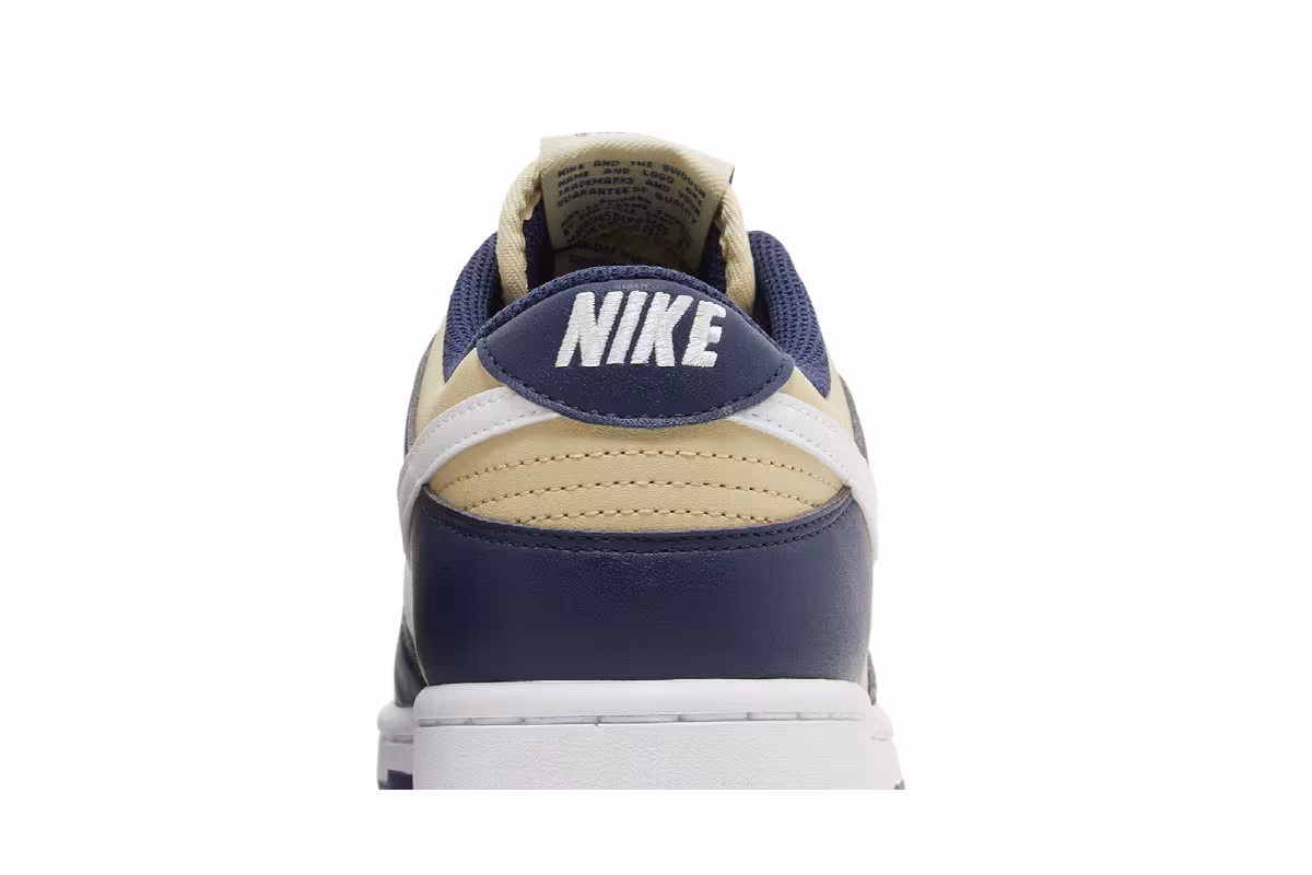 Nike Women's Dunk Low Next Nature Navy Gold, view 8