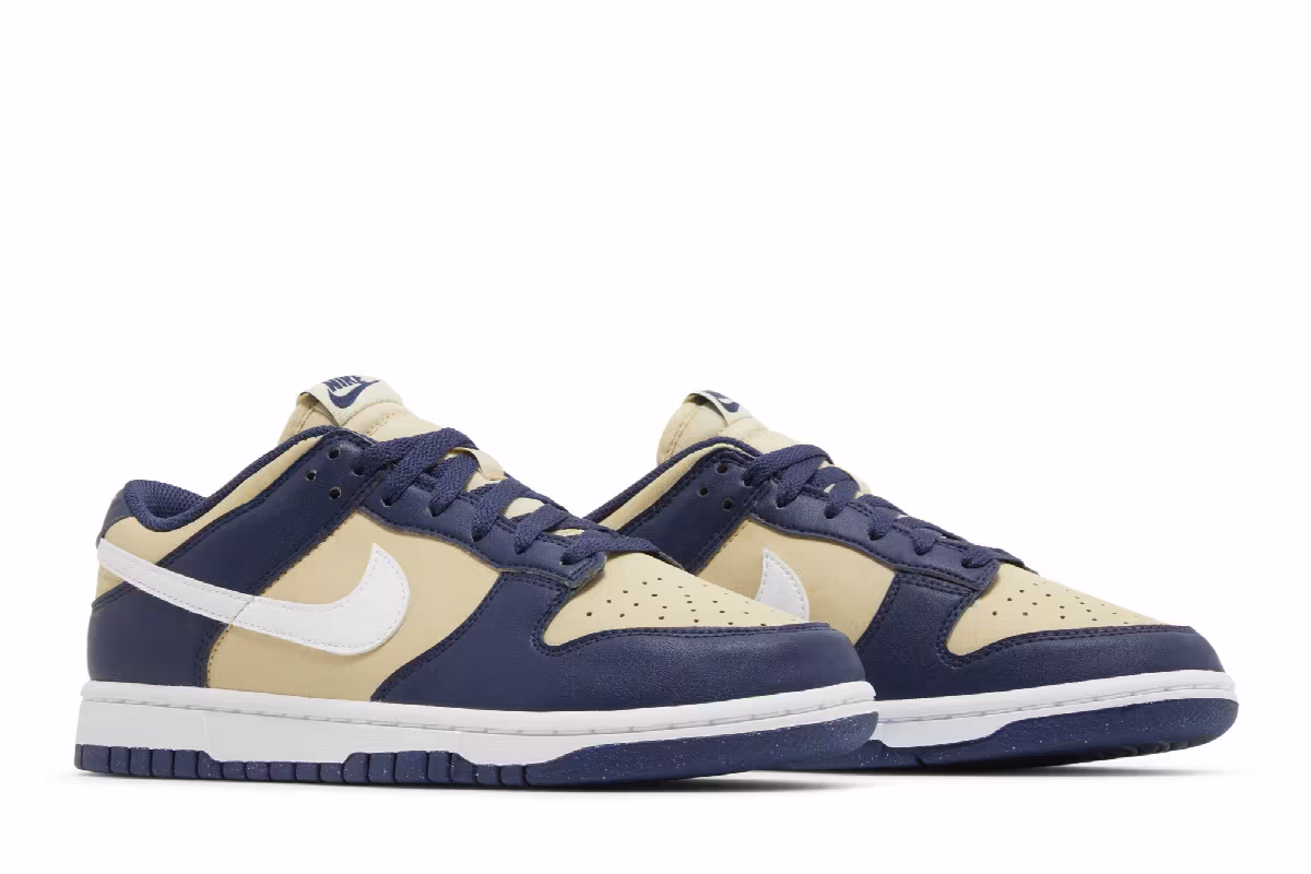Nike Women's Dunk Low Next Nature Navy Gold, view 9