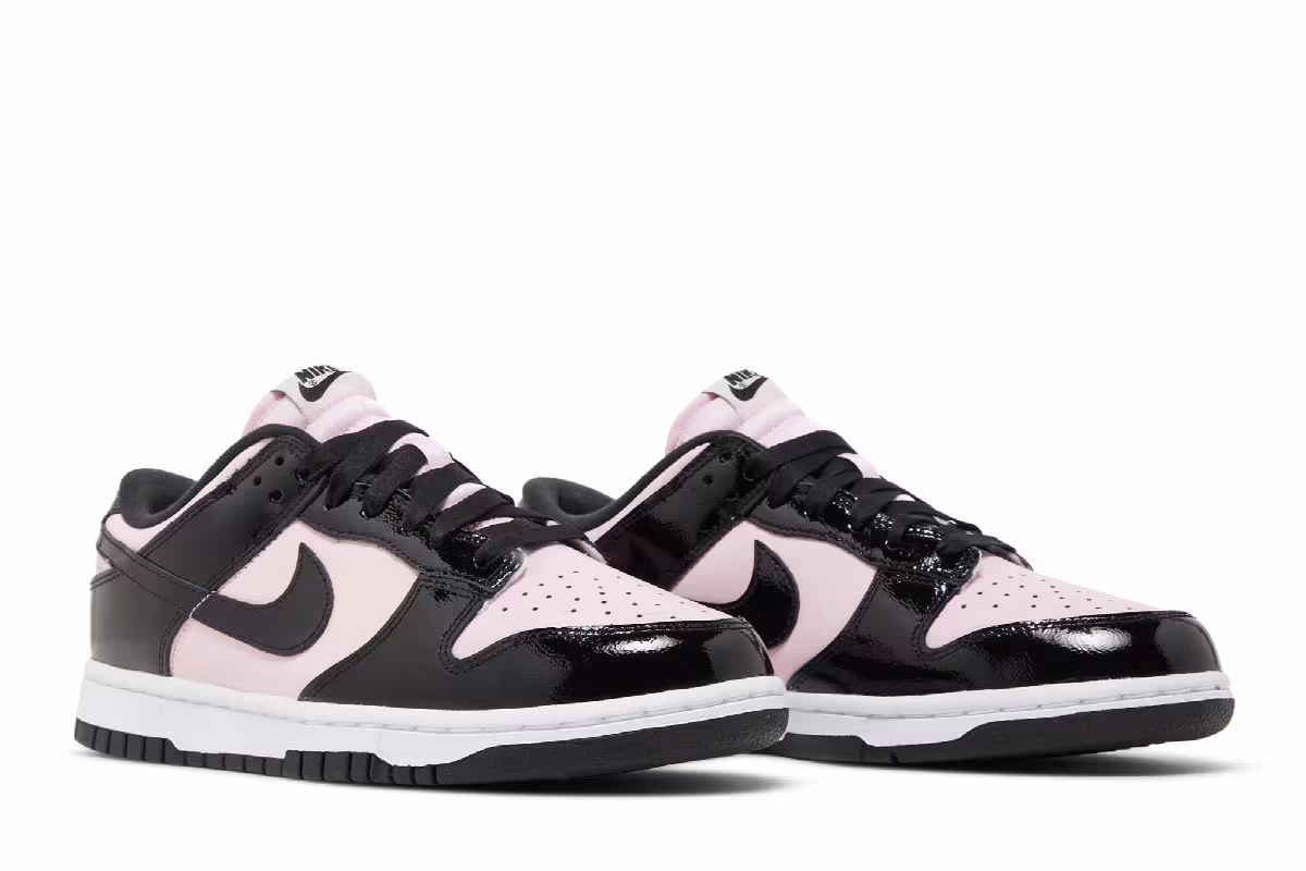 Nike Women's Dunk Low Pink Foam Black, view 9