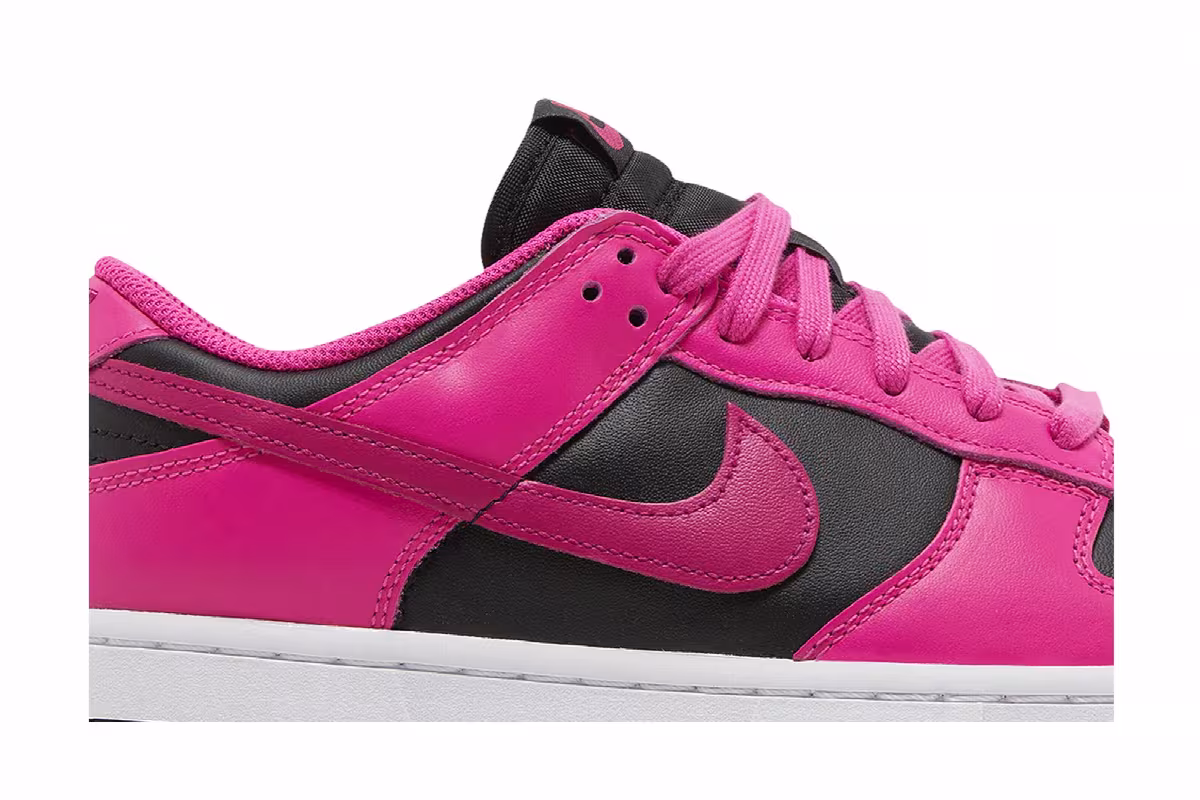 Nike Women's Dunk Low Fierce Pink Black, view 3