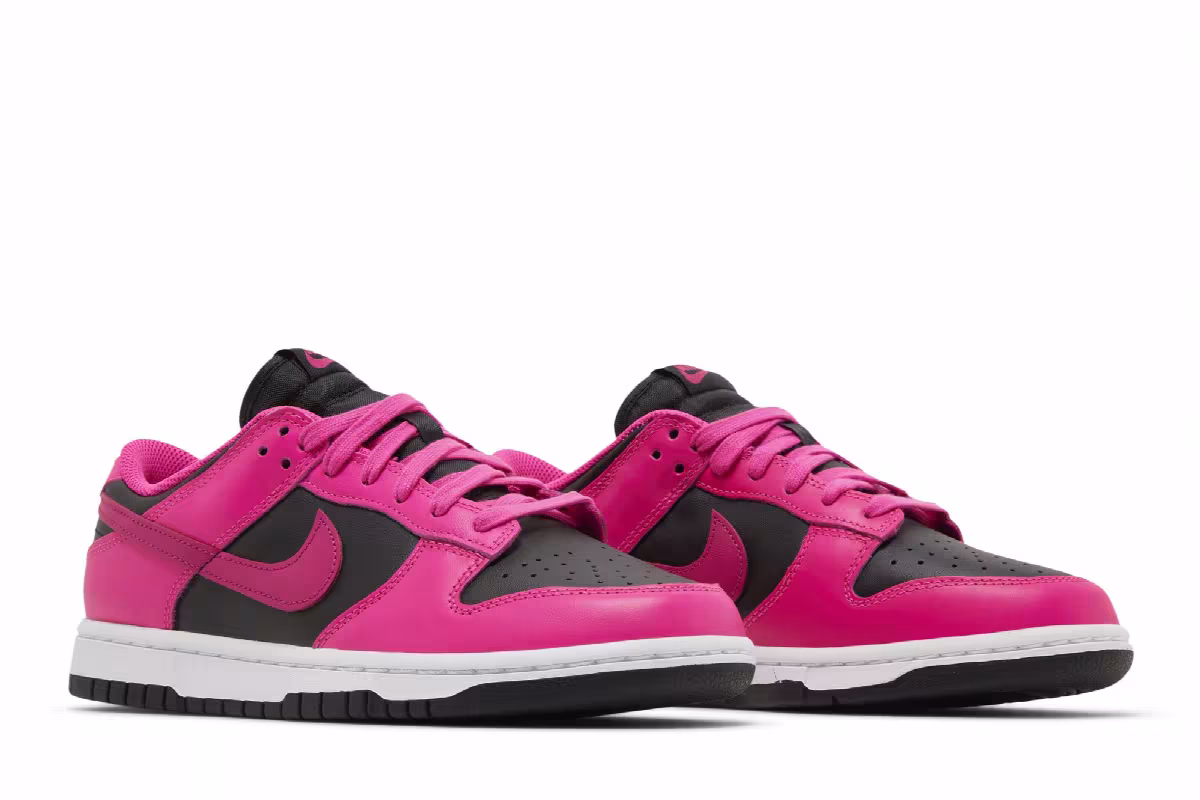 Nike Women's Dunk Low Fierce Pink Black, view 9