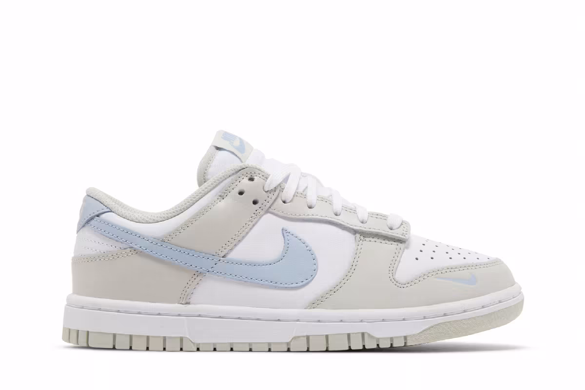 Nike Women's Dunk Low Light Bone Armory Blue, view 2