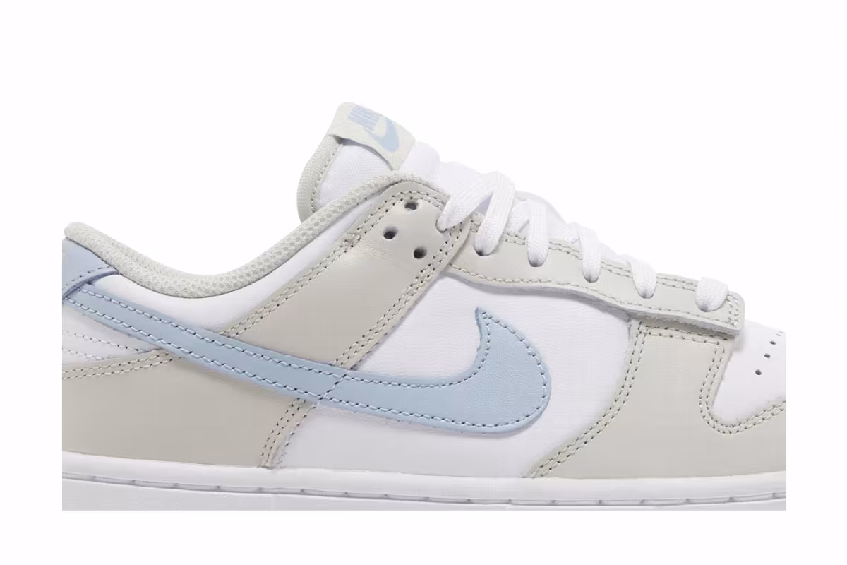 Nike Women's Dunk Low Light Bone Armory Blue, view 3