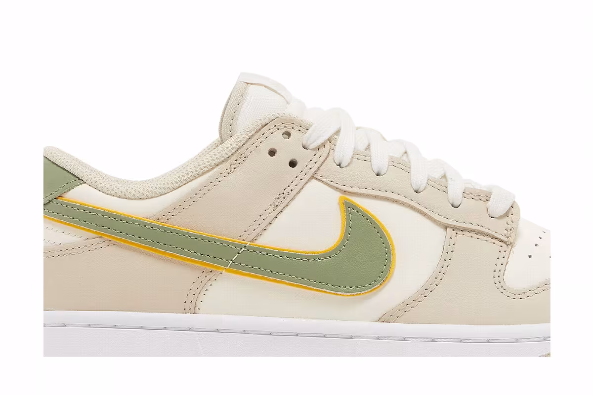 Nike Women's Dunk Low Pale Ivory Oil Green, view 3