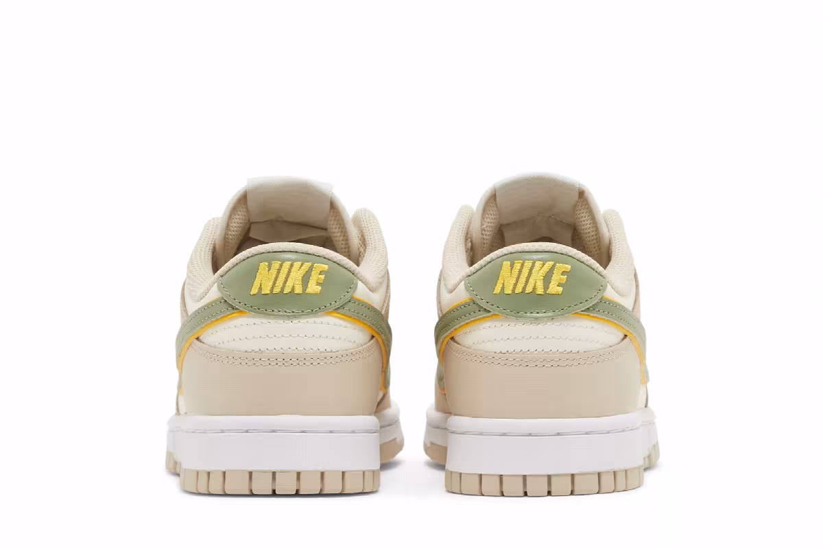 Nike Women's Dunk Low Pale Ivory Oil Green, view 7