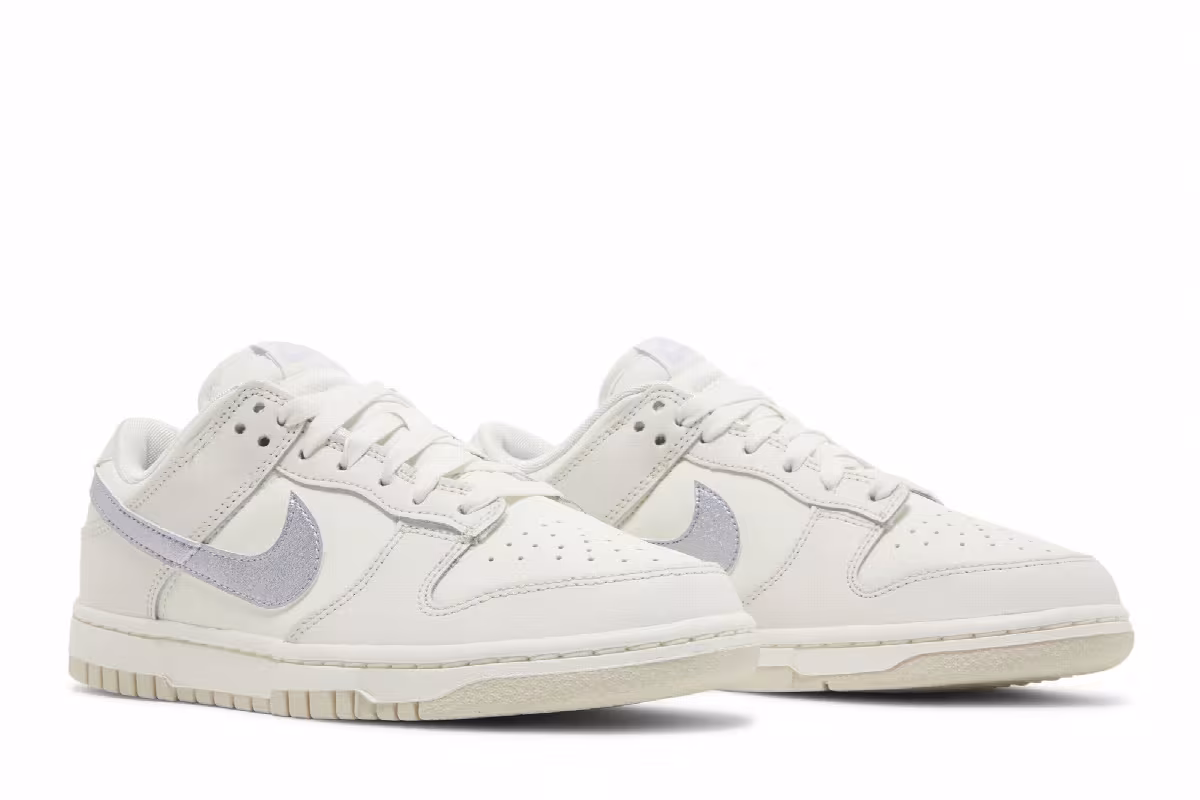 Nike Women's Dunk Low Sail Oxygen Purple, view 9