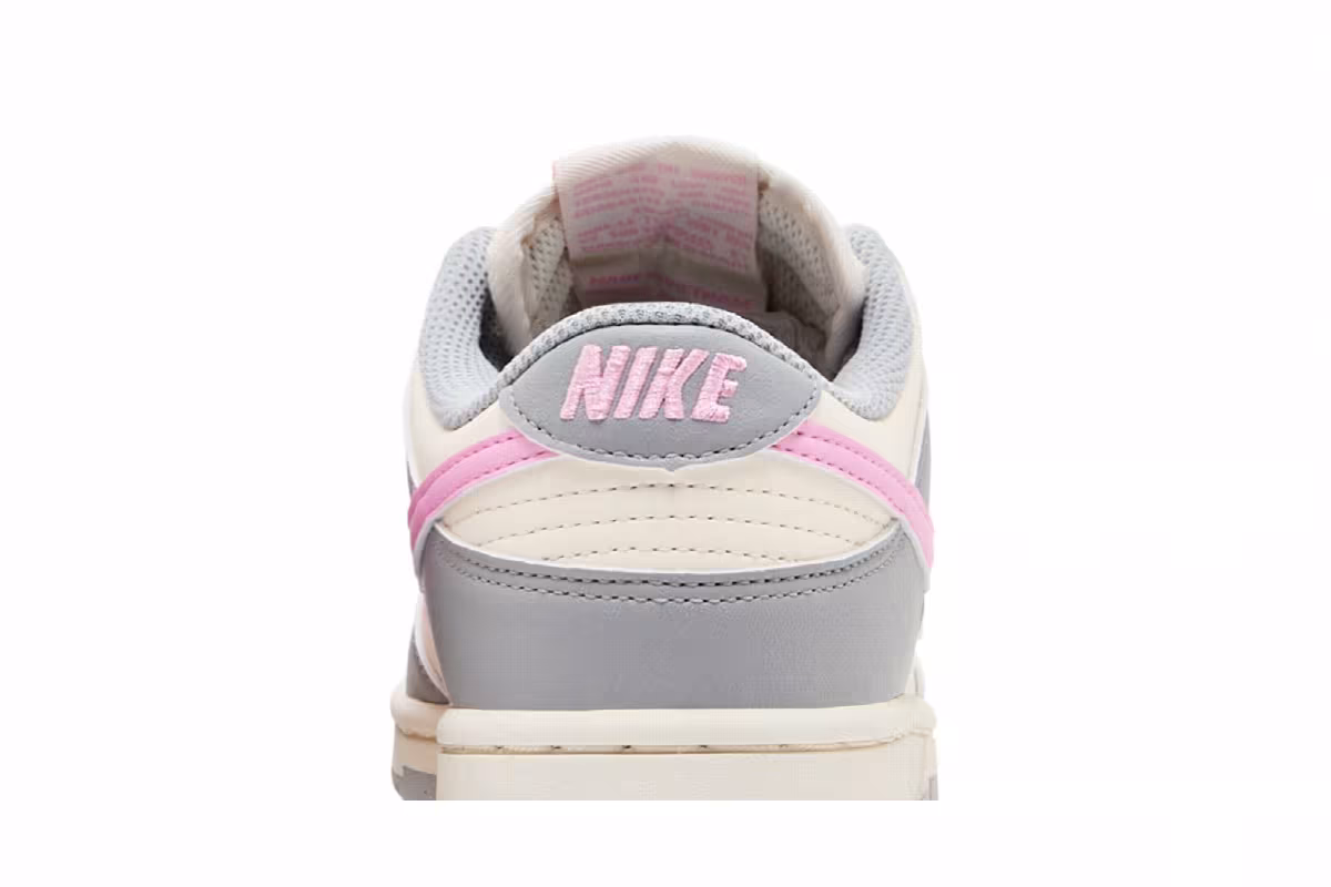 Nike Women's Dunk Low Next Nature Smoke Grey Pink Rise, view 8