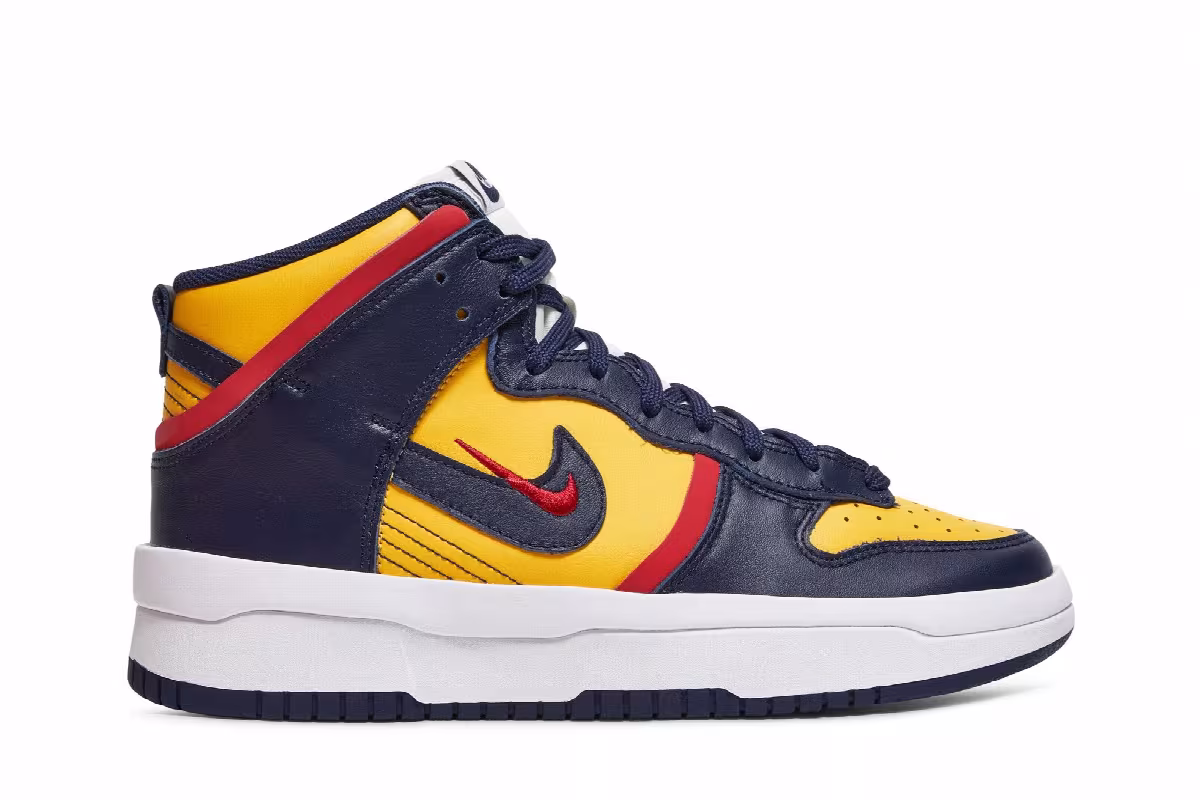 Nike Women's Dunk High Up Rebel Michigan, view 2