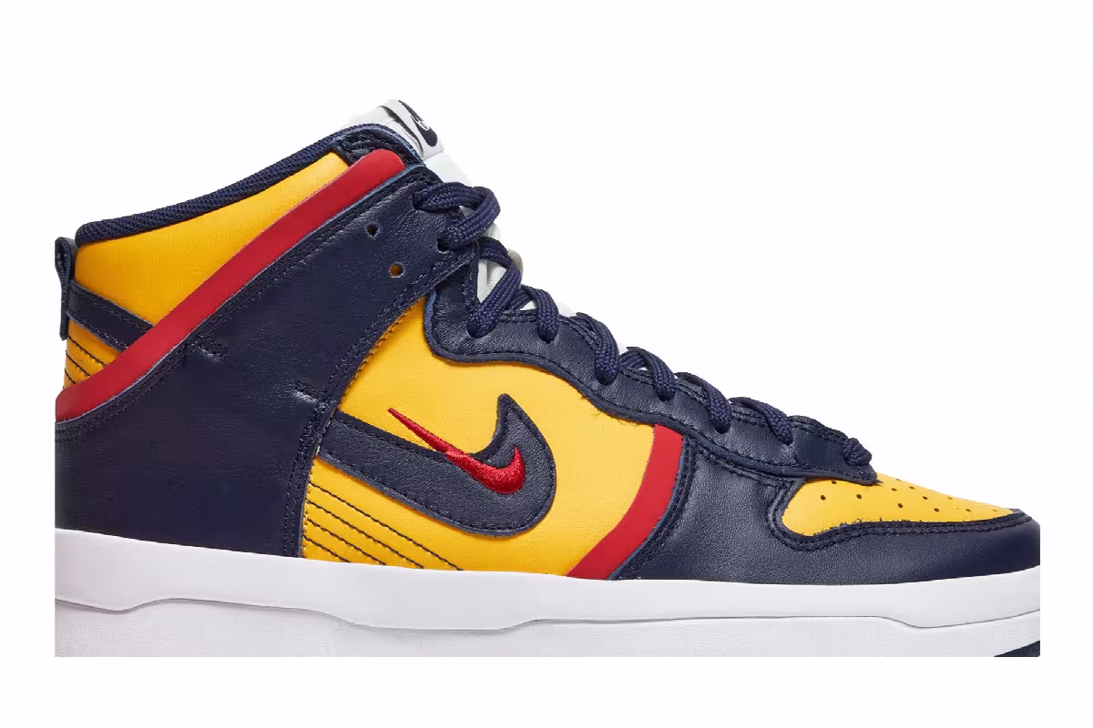 Nike Women's Dunk High Up Rebel Michigan, view 3