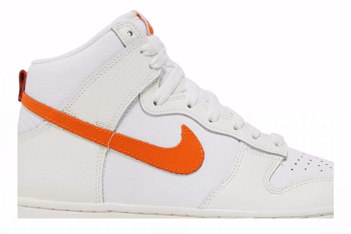 Nike Women's Dunk High White Magma Orange, view 3
