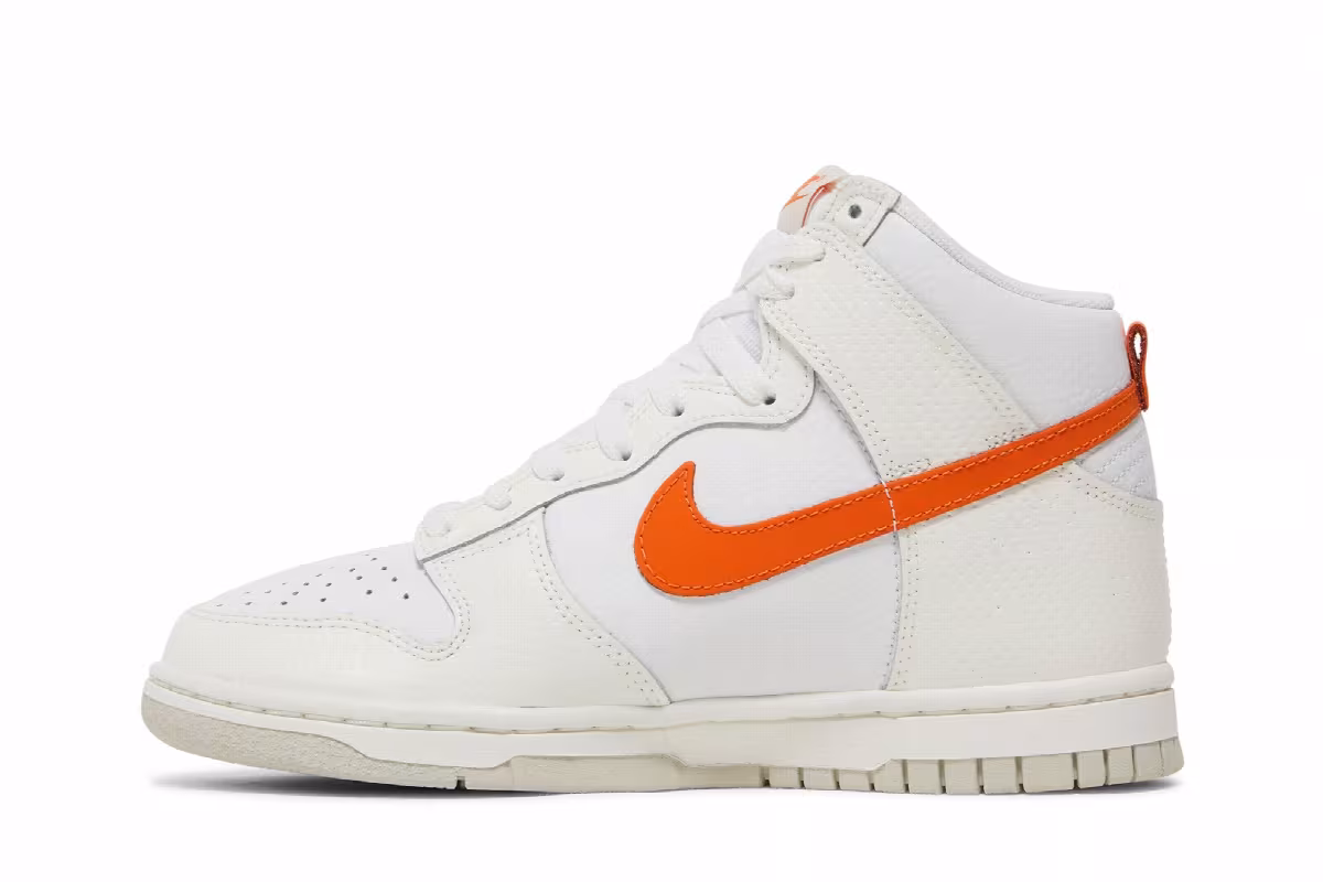 Nike Women's Dunk High White Magma Orange, view 4