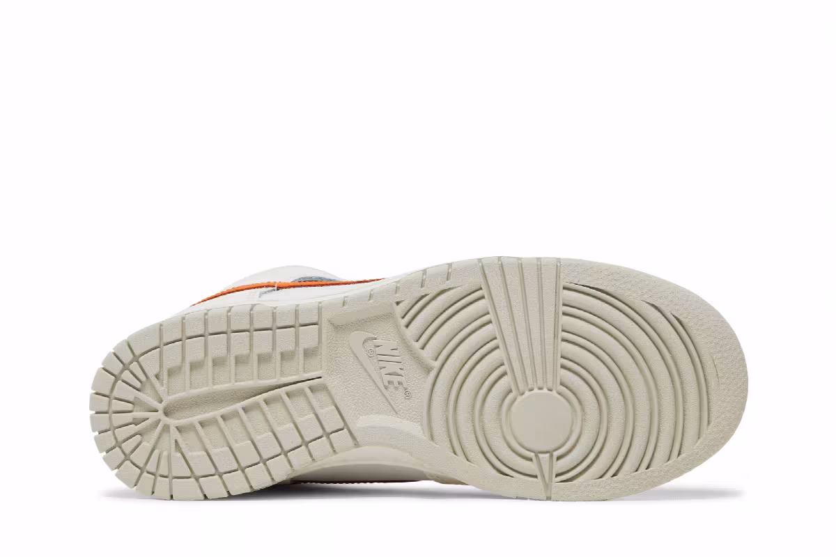 Nike Women's Dunk High White Magma Orange, view 5