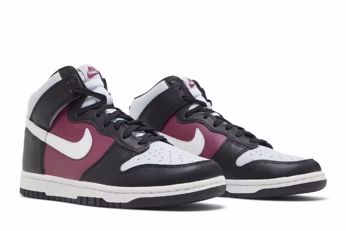 Nike Women's Dunk High Black Rosewood, view 9