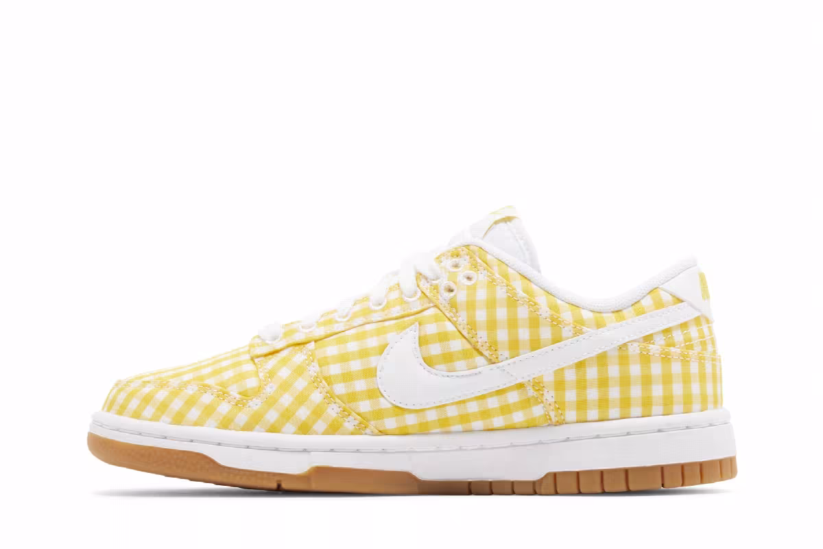 Nike Women's Dunk Low Yellow Gingham, view 4