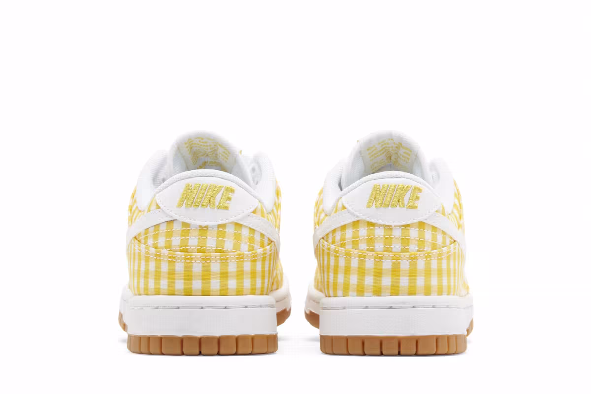 Nike Women's Dunk Low Yellow Gingham, view 7