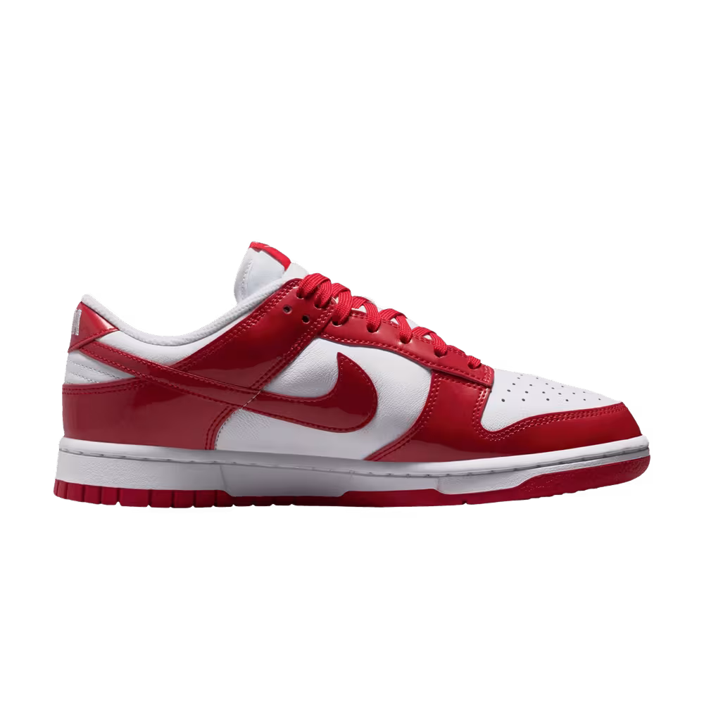 Nike Women's Dunk Low SE Patent - White University Red