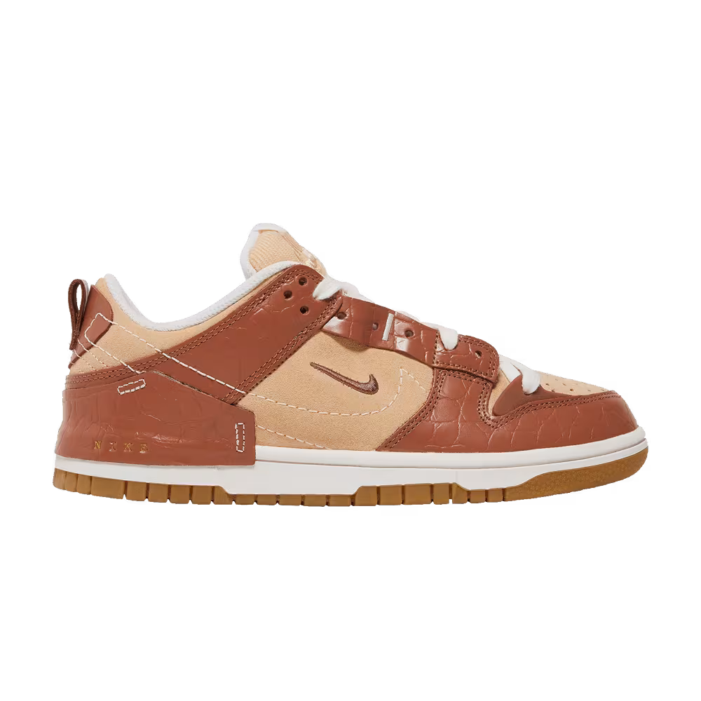 Nike Women's Dunk Low Disrupt 2 Brown Crocodile