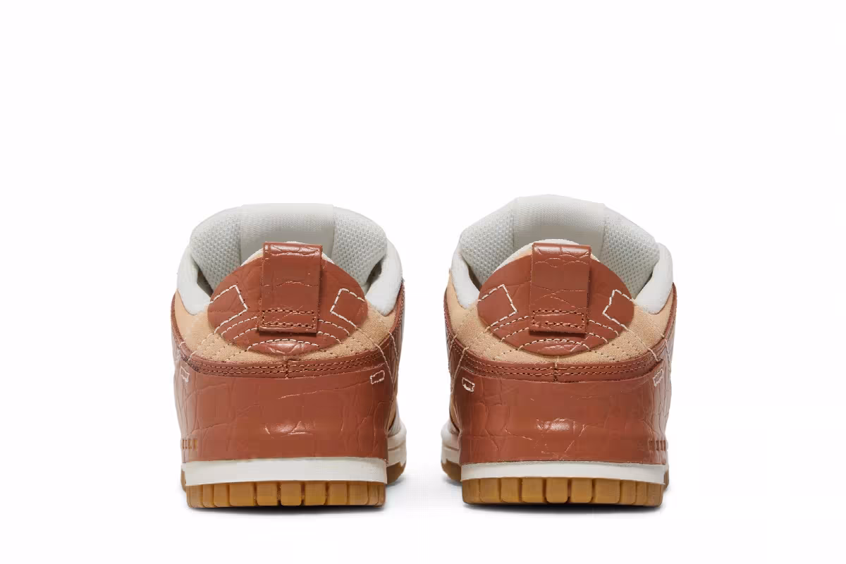 Nike Women's Dunk Low Disrupt 2 Brown Crocodile, view 7