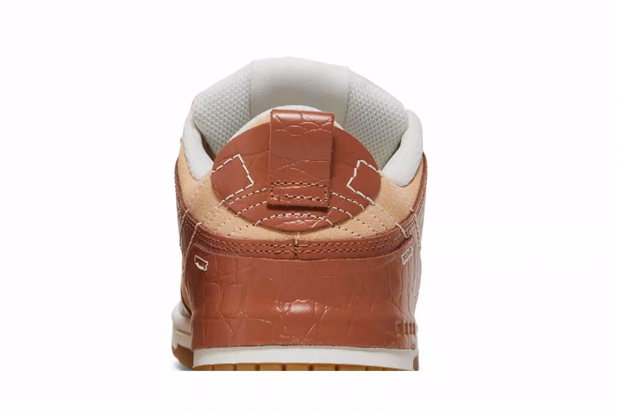 Nike Women's Dunk Low Disrupt 2 Brown Crocodile, view 8
