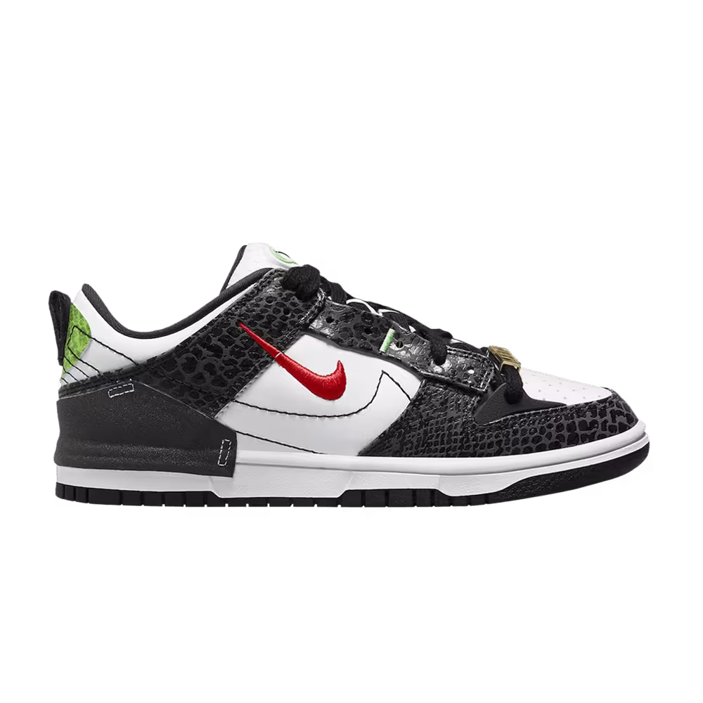 Nike Women's Dunk Low Disrupt 2 Just Do It - Black Snakeskin