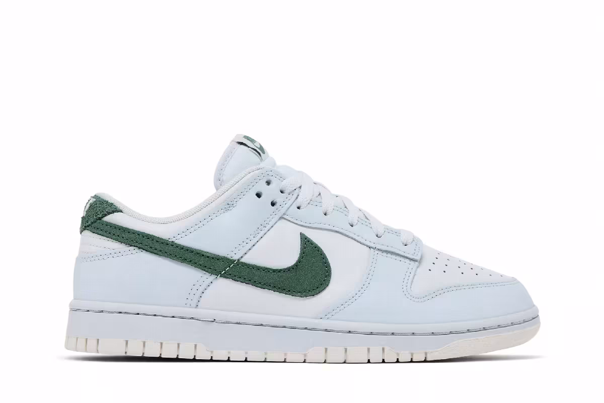 Nike Women's Dunk Low Light Silver Juniper Green, view 2