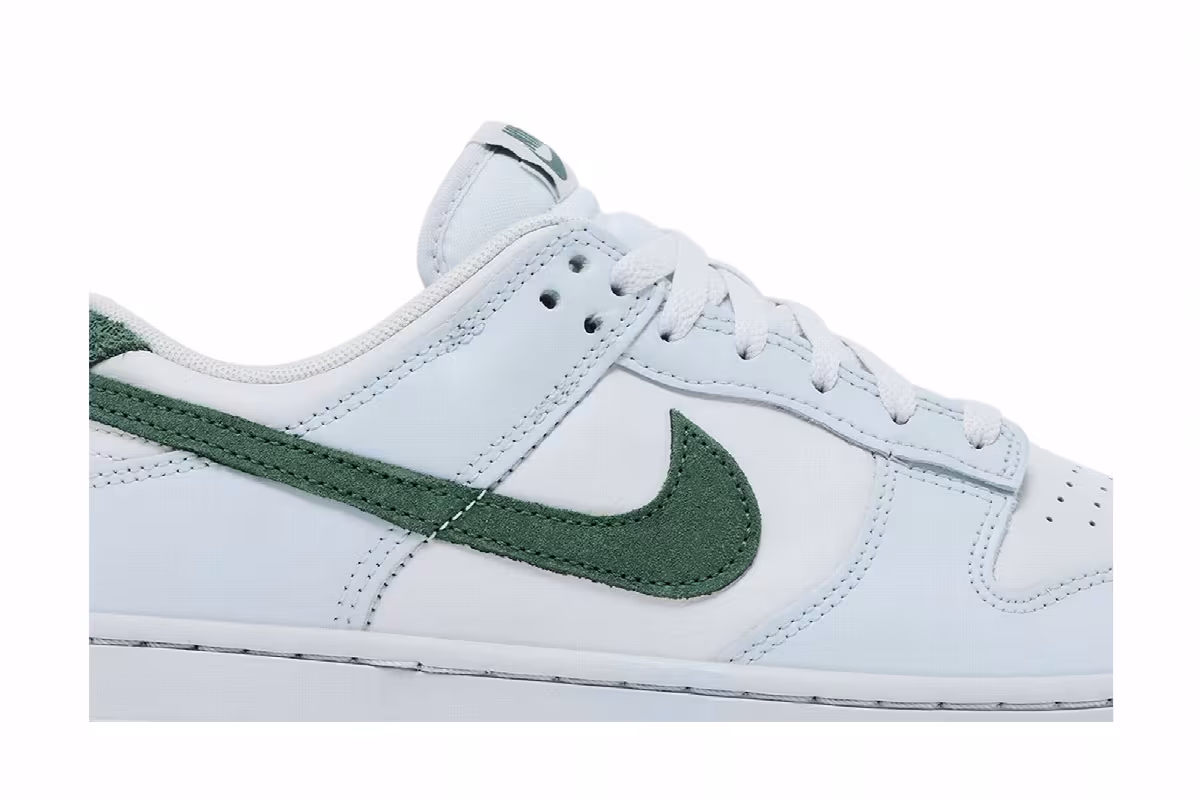 Nike Women's Dunk Low Light Silver Juniper Green, view 3