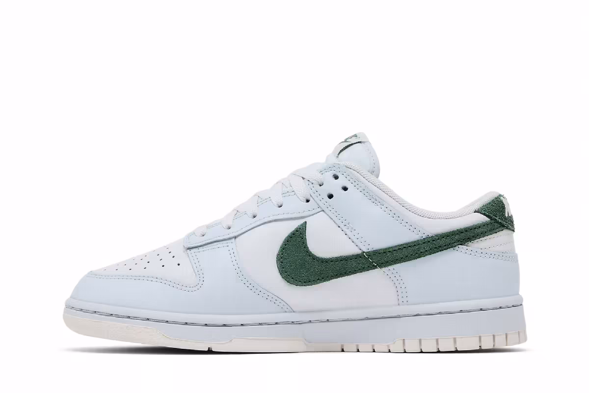 Nike Women's Dunk Low Light Silver Juniper Green, view 4
