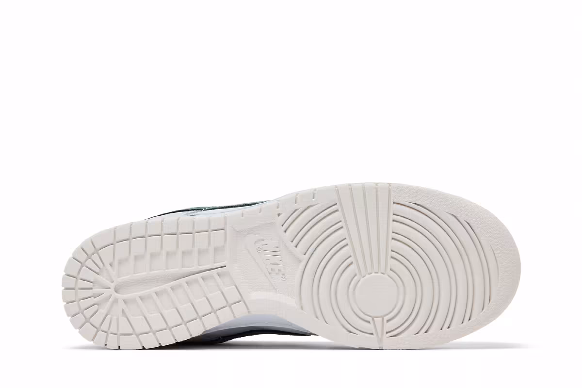 Nike Women's Dunk Low Light Silver Juniper Green, view 5